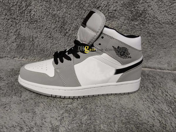 1 mid smoke grey basketball shoes 1s mens womens shoe sneakers for size 36-46 554724 092 ljr